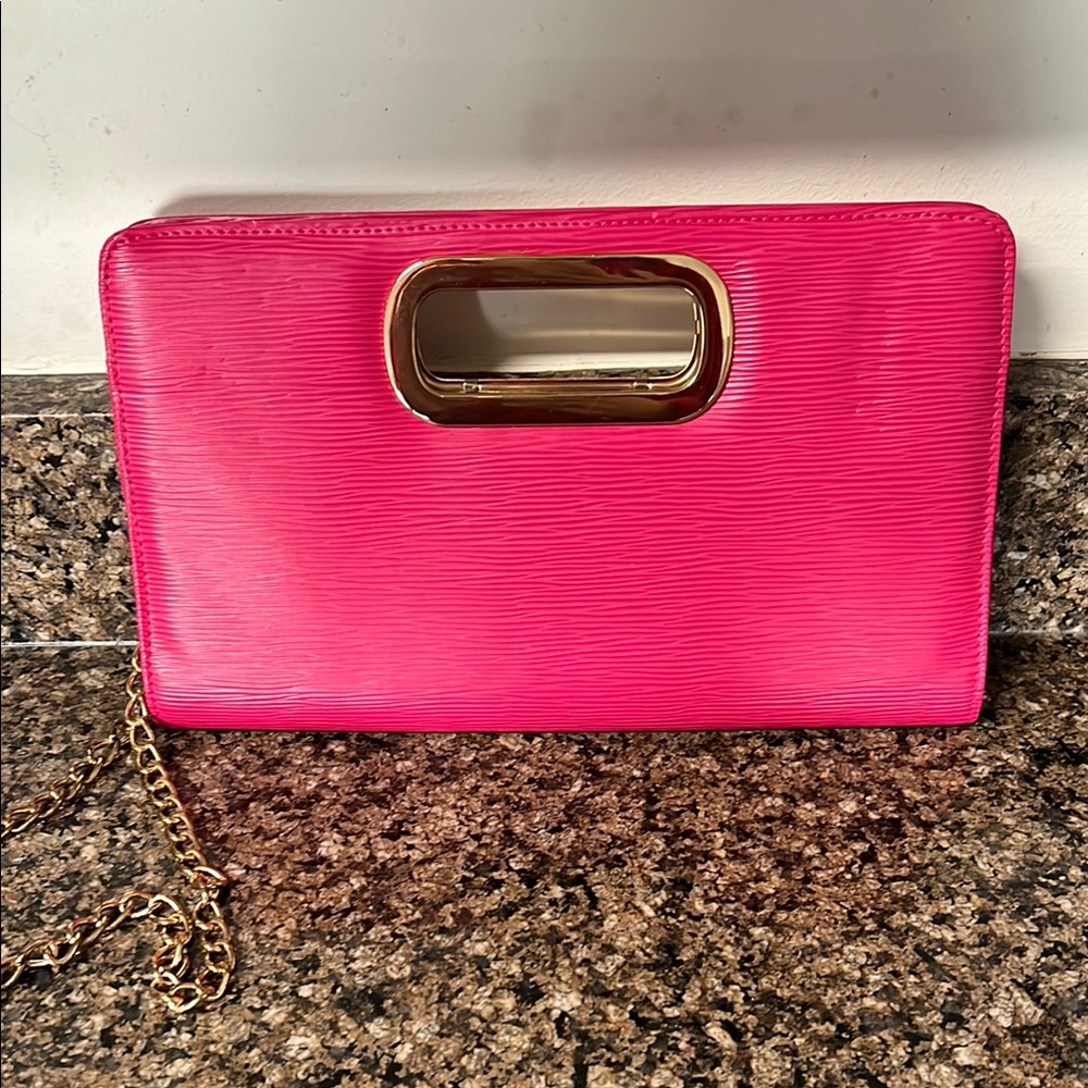 Pink clutch